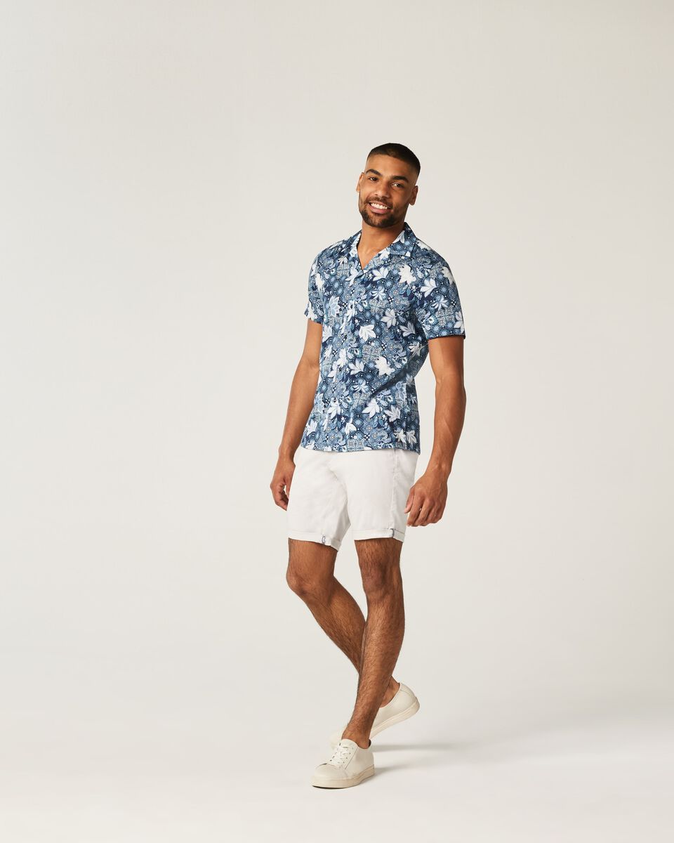 Mens Navy/Blue Short Sleeve Shirt